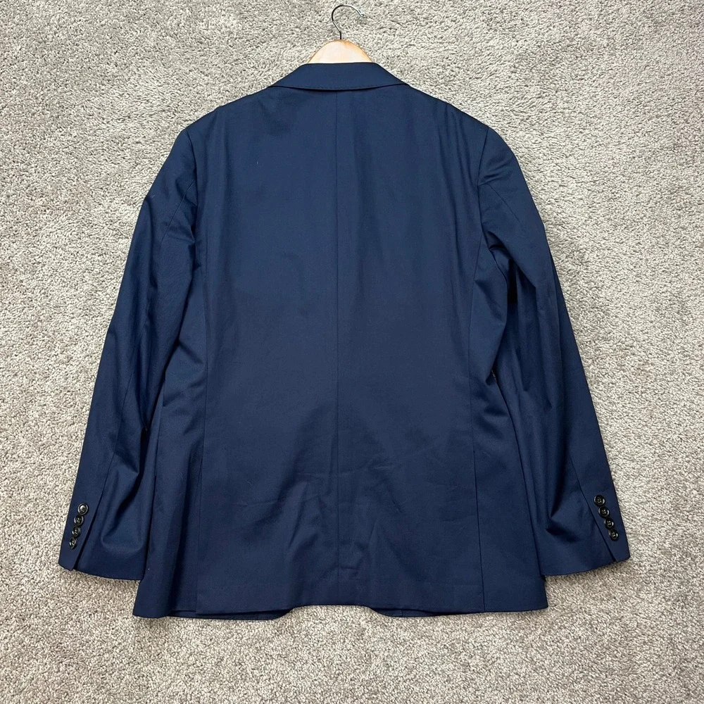 J.Crew Ludlow Blazer Mens 40S Navy Blue Duca Visconti Italian Cotton Sport Coat